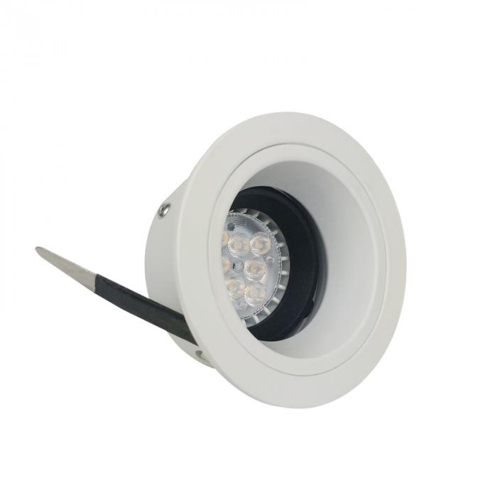Support blanc/noir LED Downlight, support de lumière de l'alliage d'aluminium LED