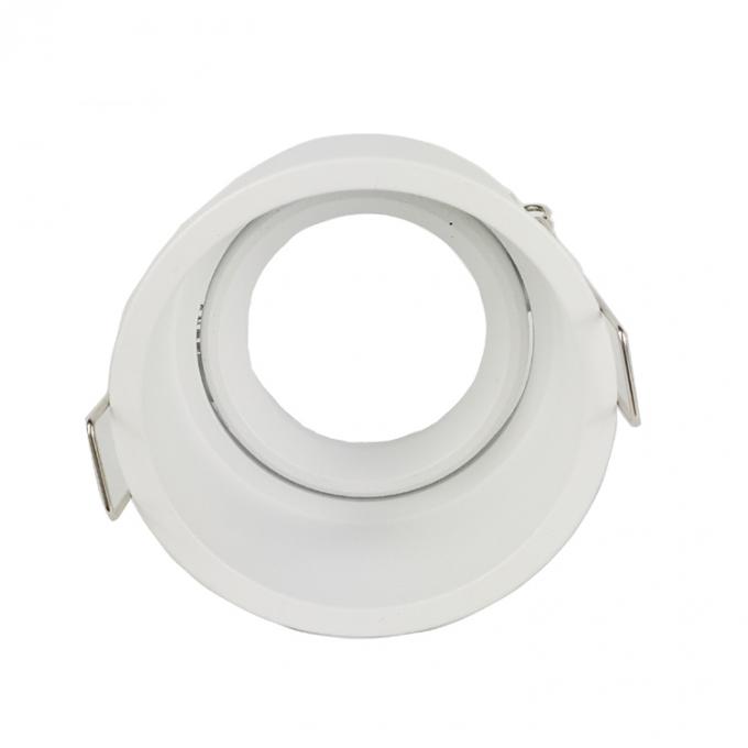 GU10/MR16 chauffent le support d'ampoule blanc de Downlight avec le logement en aluminium