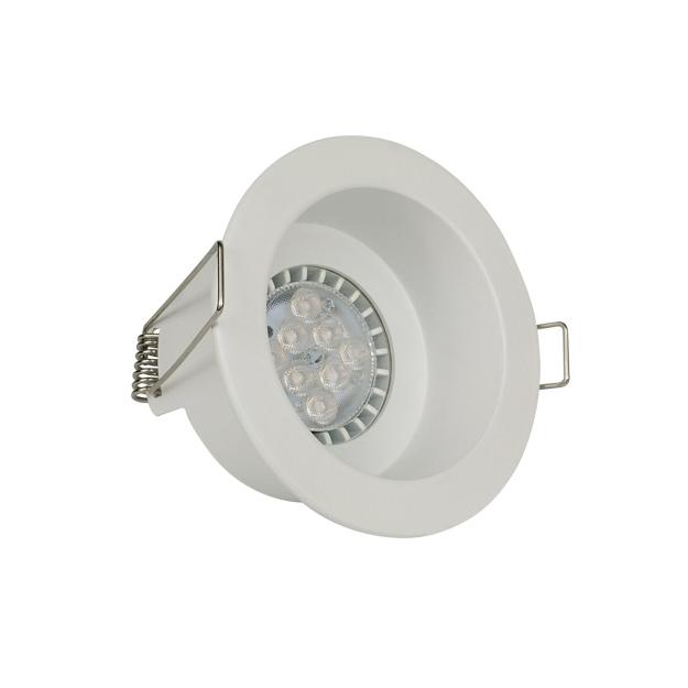 Support blanc de GU10 MR16 IP20 LED Downlight avec le logement en aluminium