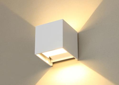 lampe noire/blanche de 2*3W de LED de mur pour la maison et l'hôtel de couloir de cube
