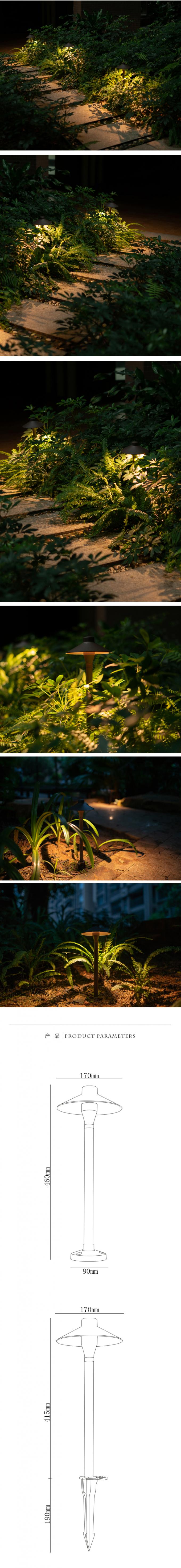 éclairage extérieur de paysage de l'ÉPI 100-240V, lumières chaudes de jardin du blanc LED