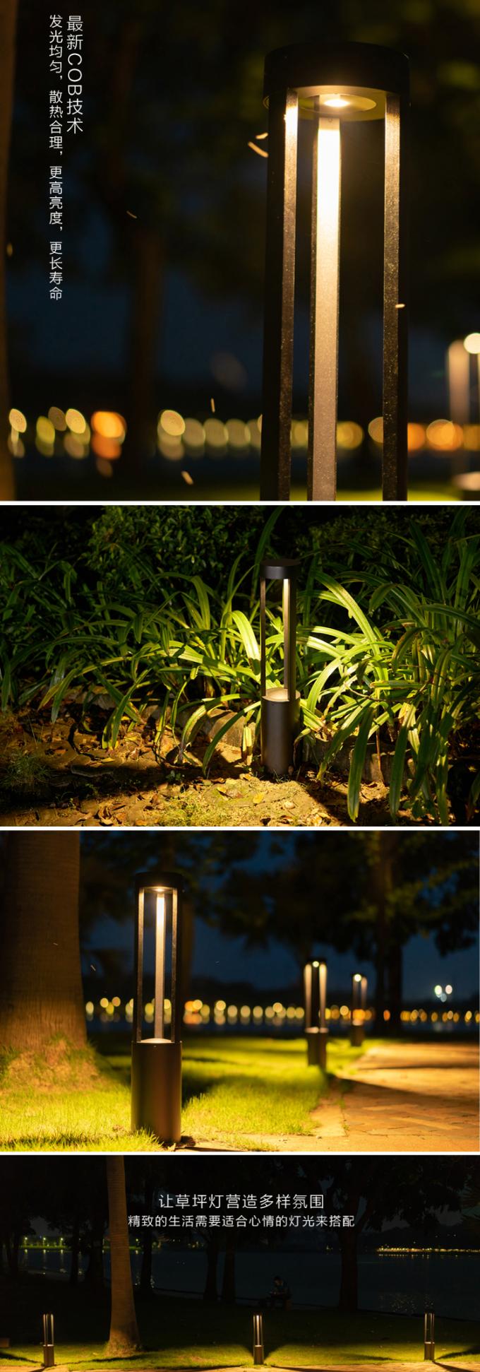 Lampe de pelouse de l'alliage d'aluminium LED pour le jardin extérieur de pelouse allumant 12W/24W