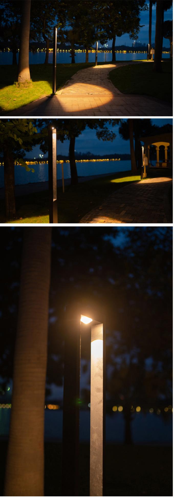 lumières extérieures noires de jardin de 200*300mm, lumières blanches fraîches de chemin de basse tension